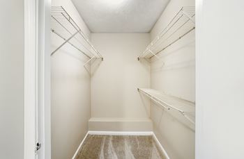 Spacious walk-in closet